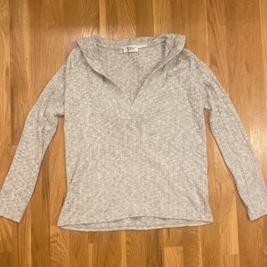 V-Neck Hooded Women’s Sweater